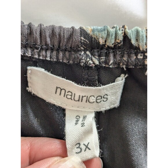 Maurices Top Sz 3X Boho Sheer Multi Paisley Off The Shoulder Peplum Ruffle Trim - Picture 2 of 14